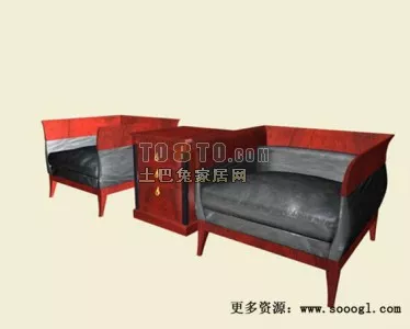 Green Plastic Table With Tableware 3d model