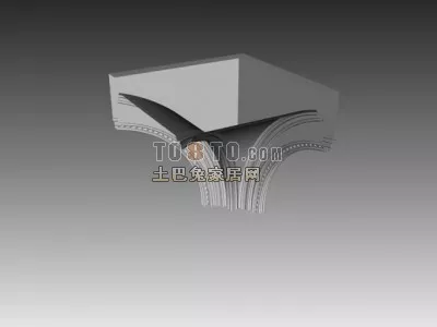 European Wall Head Square Shape 3d model European Wall Head Square Shape 3d model