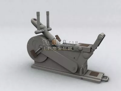 Gym Equipment Rack Like Tube Frame 3d model