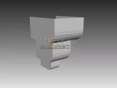 Chinese Baluster Column 3d model