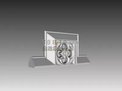 Ceiling Carved Plaster 3d model Ceiling Carved Plaster 3d model