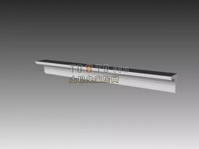Long Molding Component 3d model