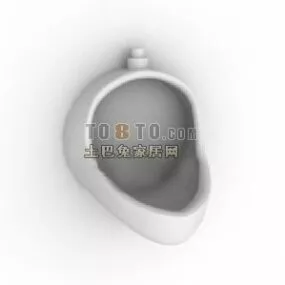 Wall Circle Urinal 3d model
