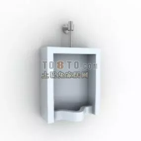 Rectangular Urinal 3d model