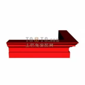 Corner Ceiling Molding Line Pattern 3d model