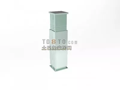 Stone Twist Column 3d model
