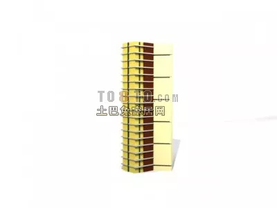 Architecture Building Arc Wall 3d model