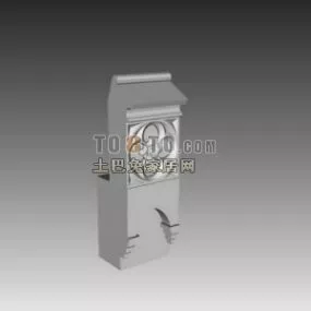 European Molding Wall Decoration 3d model
