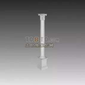 Stone Column Classic Architecture 3d model