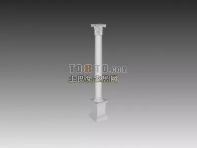 Stone Column Classic Architecture 3d model Stone Column Classic Architecture 3d model