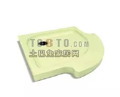 Corner Shower Floor 3d model