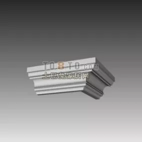 Ceiling Molding Corner Cover 3d model