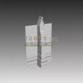 Corner Wall Cover 3d model