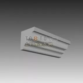 Ceiling Molding Corner Component 3d model