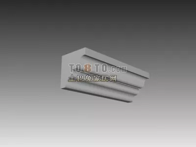 Ceiling Molding Corner Component 3d model Ceiling Molding Corner Component 3d model