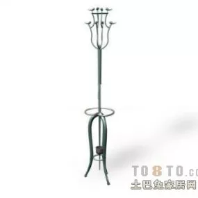 Classic Clothes Hanger Stand 3d model