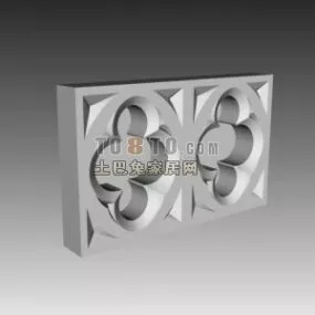 Classic Carved Frame 3d model