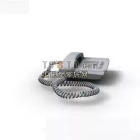 Grey Wire Phone 3d model