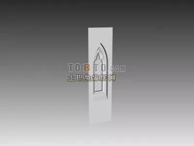 European Gate Arc Wall 3d model