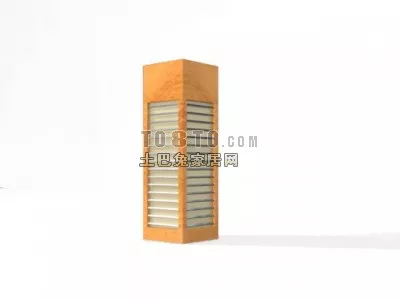 Classic European Column Gate 3d model