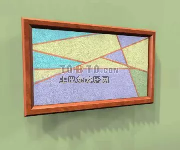 Decorative Hanging Painting Abstract Texture 3d model Decorative Hanging Painting Abstract Texture 3d model