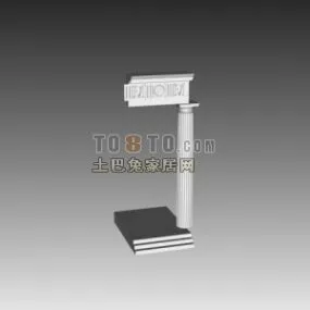 European Column Modling 3d model