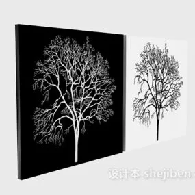 Decorative Painting Tree Texture 3d model