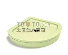 Shower Basin Floor Corner Mounted 3d model