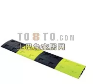 Road Traffic Ramp Slowdown 3d model