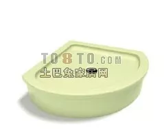 Shower Floor Corner Curved Shape 3d model