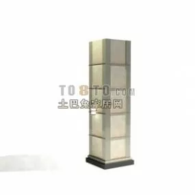 Stone Square Column 3d model