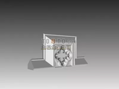 European Modular Frame Decoration 3d model