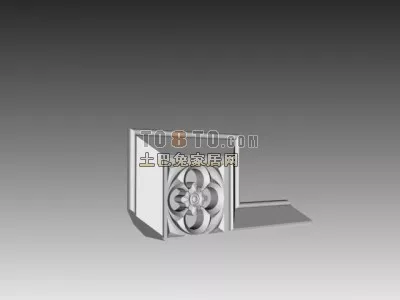 European Carved Frame Square Shape 3d model European Carved Frame Square Shape 3d model