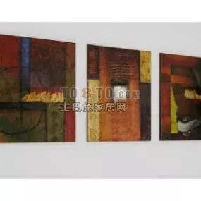 Decorative Hanging Painting Set 3d model