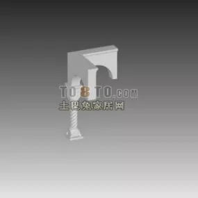 Architecture Building Arc Wall 3d model