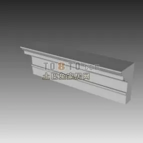 European Ceiling Component Classic Molding 3d model