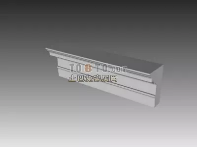 European Ceiling Component Classic Molding 3d model European Ceiling Component Classic Molding 3d model