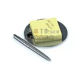 Kitchen Equipment Utensil With Dish And Chopstick 3d model
