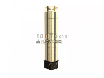 Cylinder Column For Construction 3d model