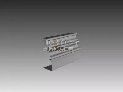 Arc Wall With One Column 3d model