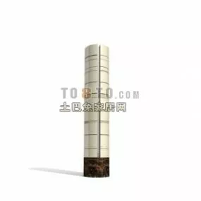 Hall Round Column 3d model