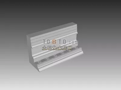 Rosette Plaster Ceiling Decoration 3d model