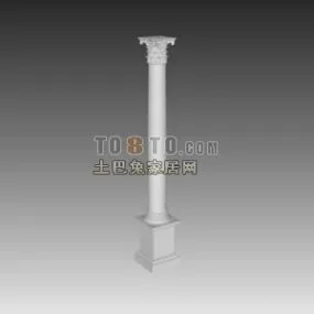 Construction Column Round Shape 3d model