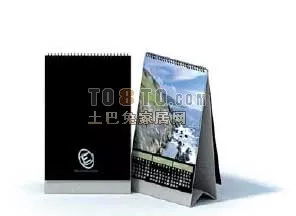 Office Calendar Holder 3d model Office Calendar Holder 3d model