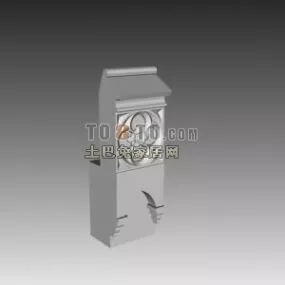 Stone Frame Component 3d model