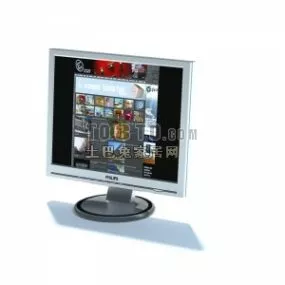 Lcd Tv Square Screen 3d model