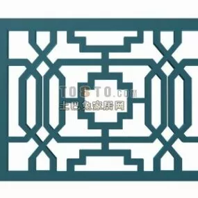Rectangle Frame Decoration Line Pattern 3d model