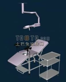 Medical Bed Equipment 3d model