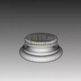 Stone Column Base 3d model