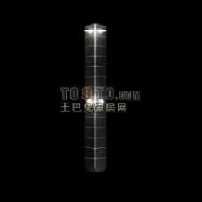 Square Column Wireframe 3d model